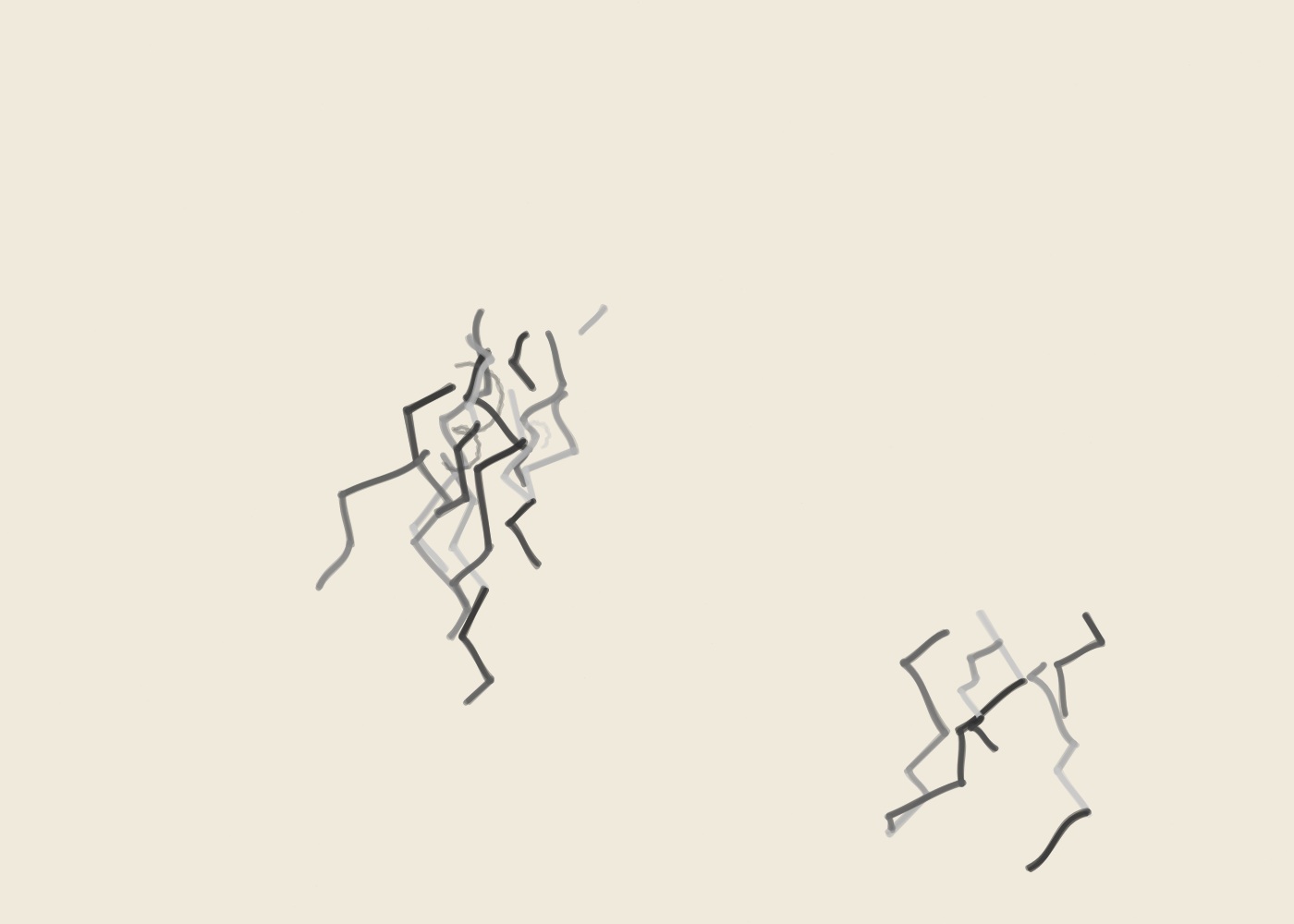 Abstract algorithmic marker artwork from ALGO/ART's Automatic Marks system. Generated from seed AA-20261005-03-81935 using golden-ratio composition rules and imperfect fine marker strokes.