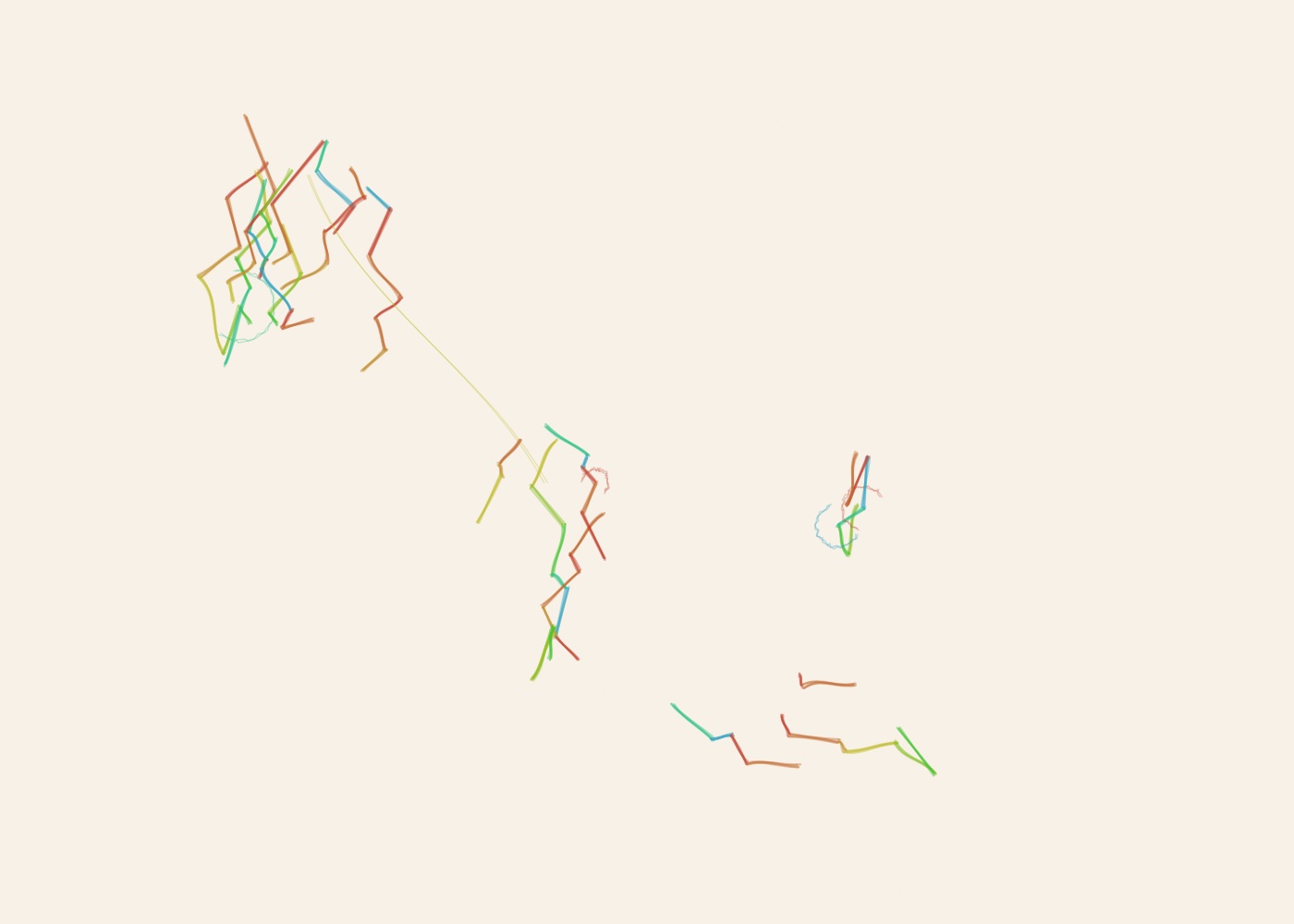 Abstract algorithmic marker artwork from ALGO/ART’s Automatic Marks series. Loose marker strokes gather into 4 main activity territories, creating a gestural composition centred around the centre.